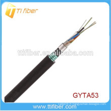 Câble de fibre optique extérieur à double blindage et doublé GYTA53